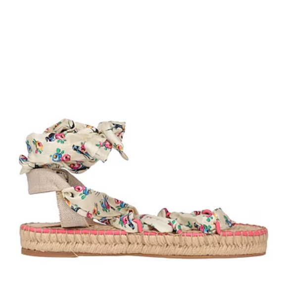 Gorgeous Prada Espadrille Lace Up Sandals in Ivory 🩰 - Picture 1 of 7